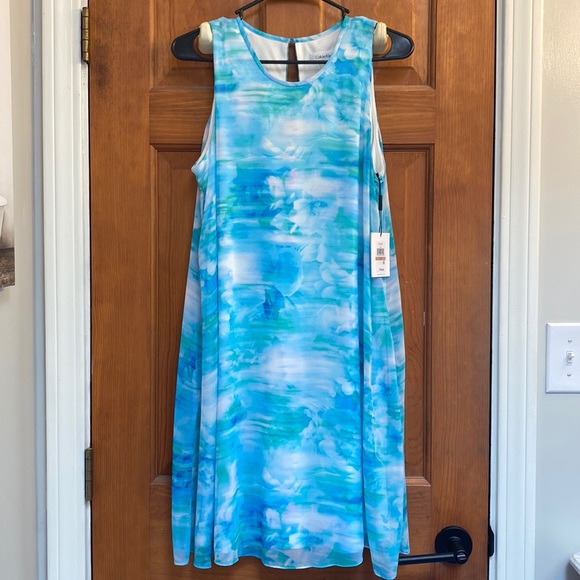 Calvin Klein Dresses & Skirts - Calvin Klein floral tie dye swing dress